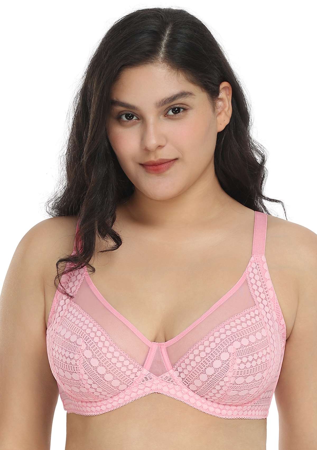 Heroine Polka Dot Sexy Lace Unlined Bra