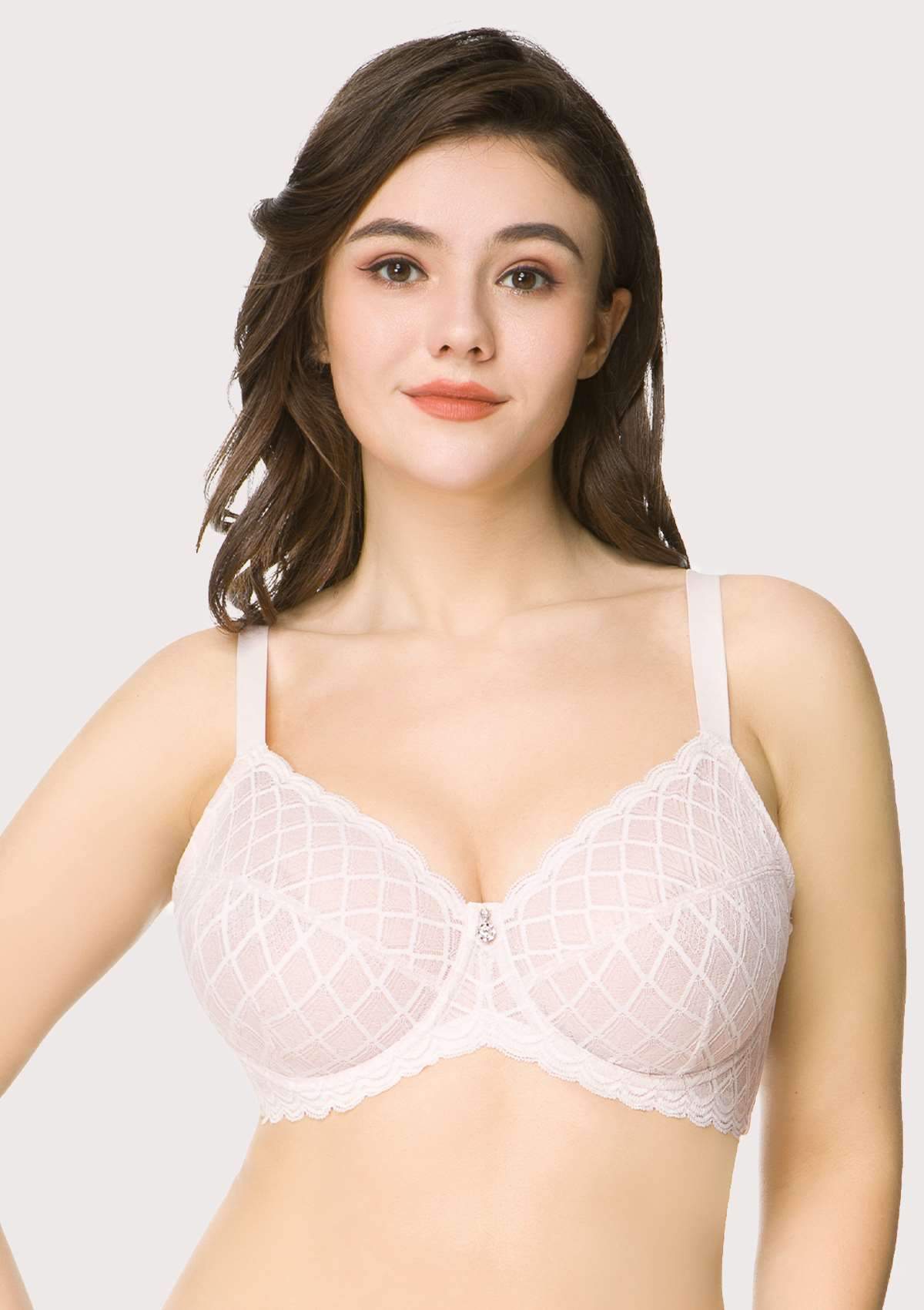 HSIA Plaid Lace Underwire Bra