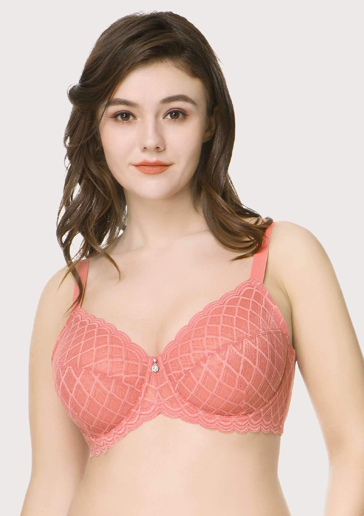 HSIA Plaid Lace Underwire Bra