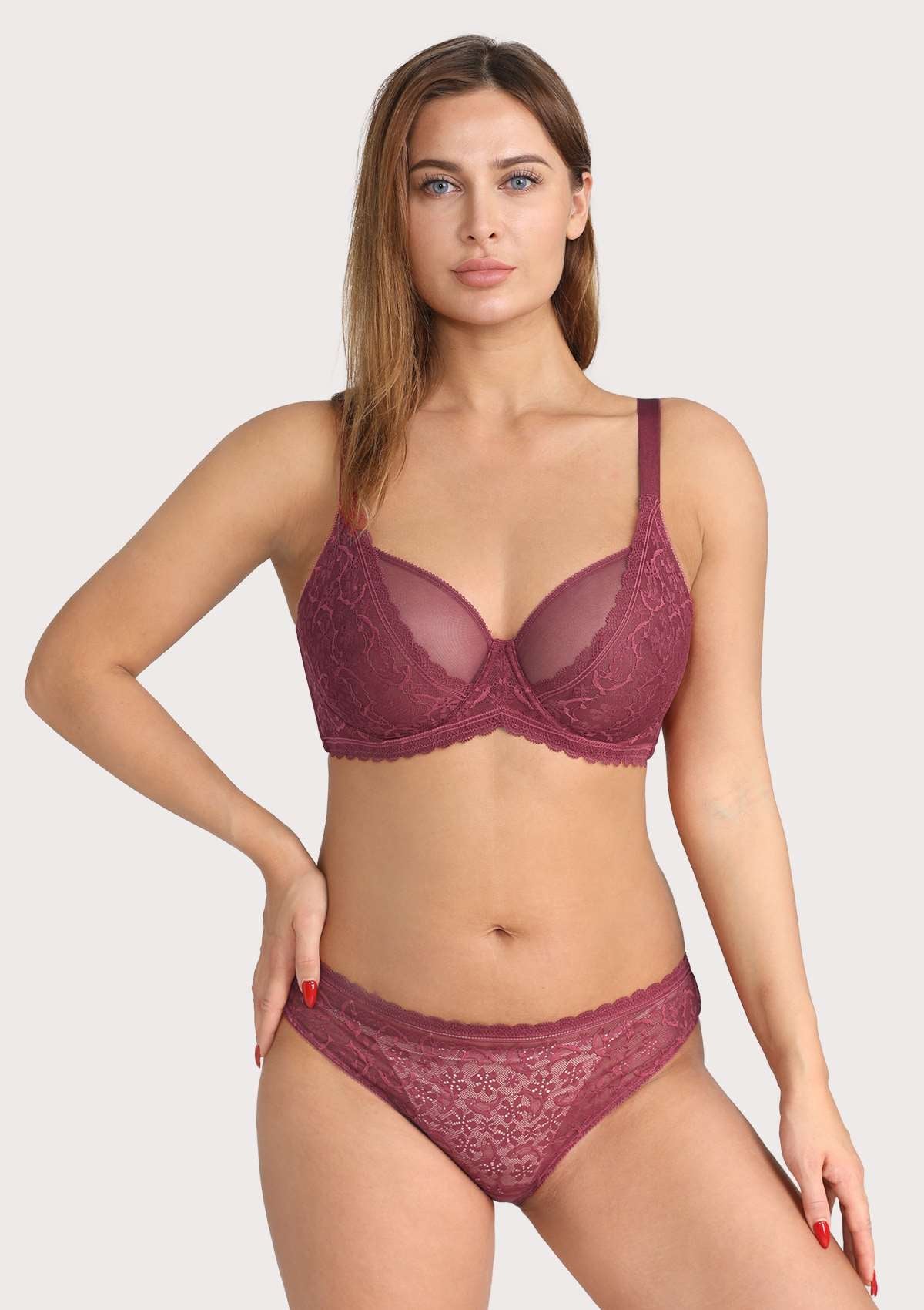 Anemone Unlined Dolphin Lace Underwire Bra