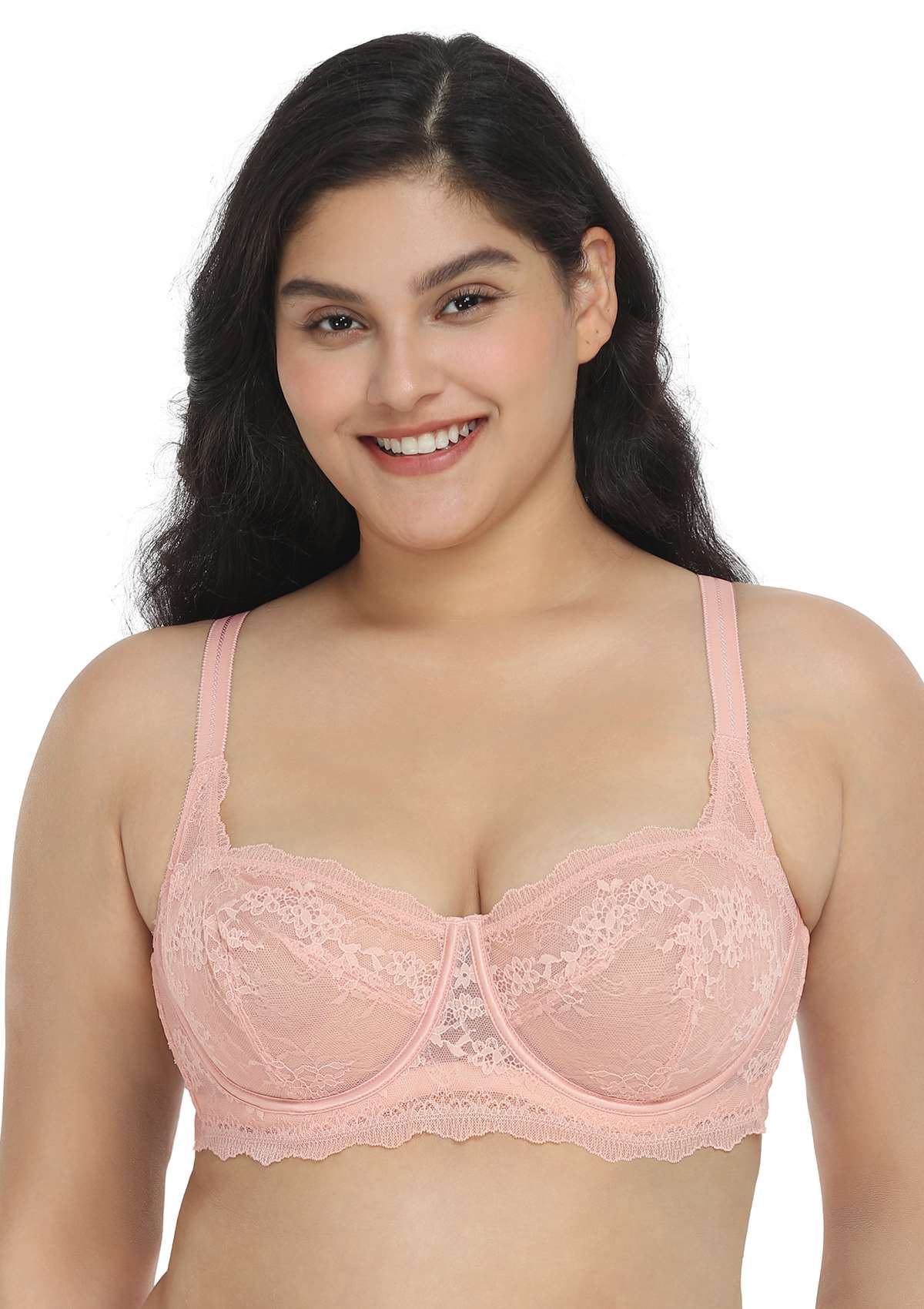 I Do Floral Lace Unlined Balconette Bra