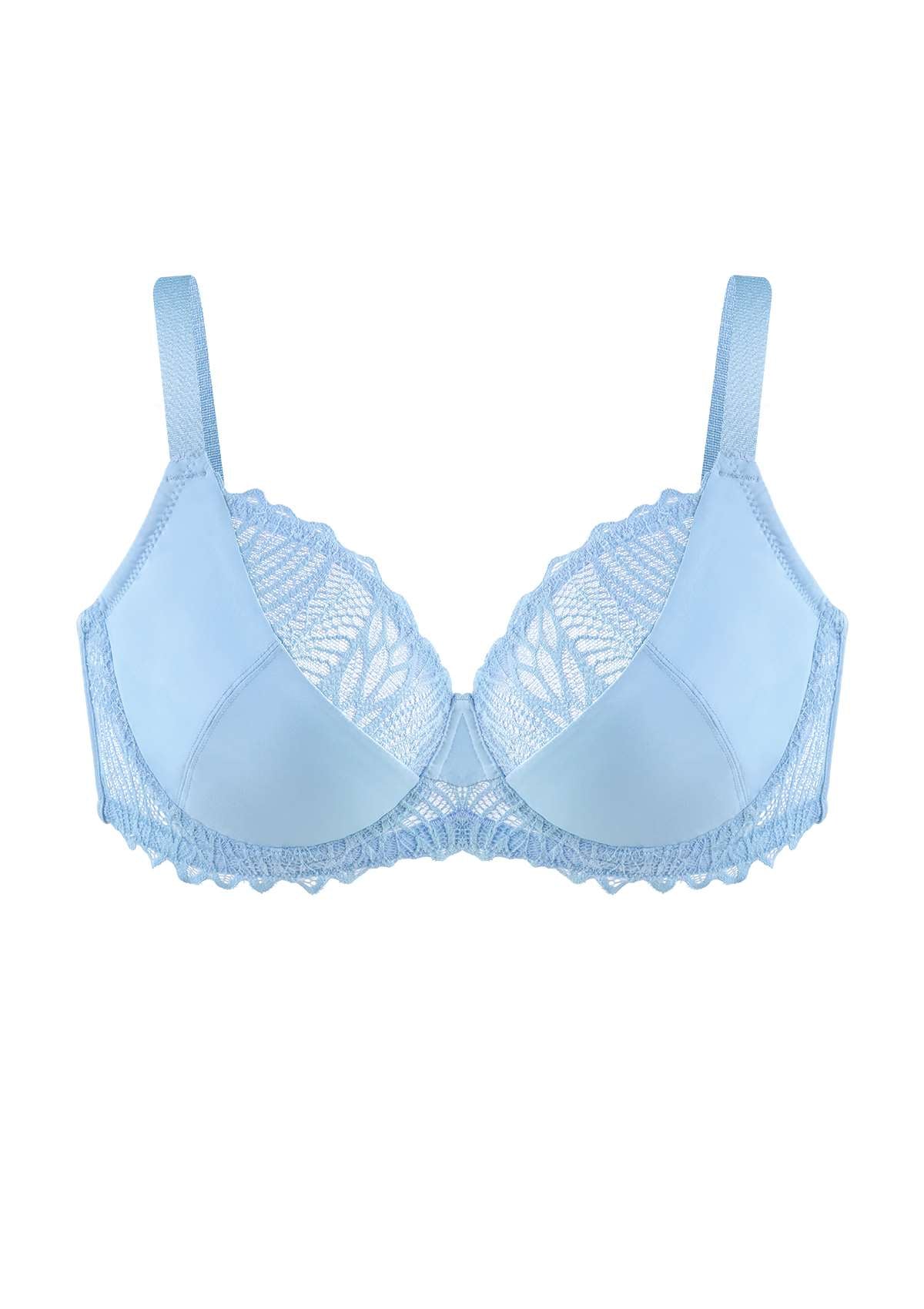 Pretty Secrets Lace Trim Full Coverage Underwire Bra