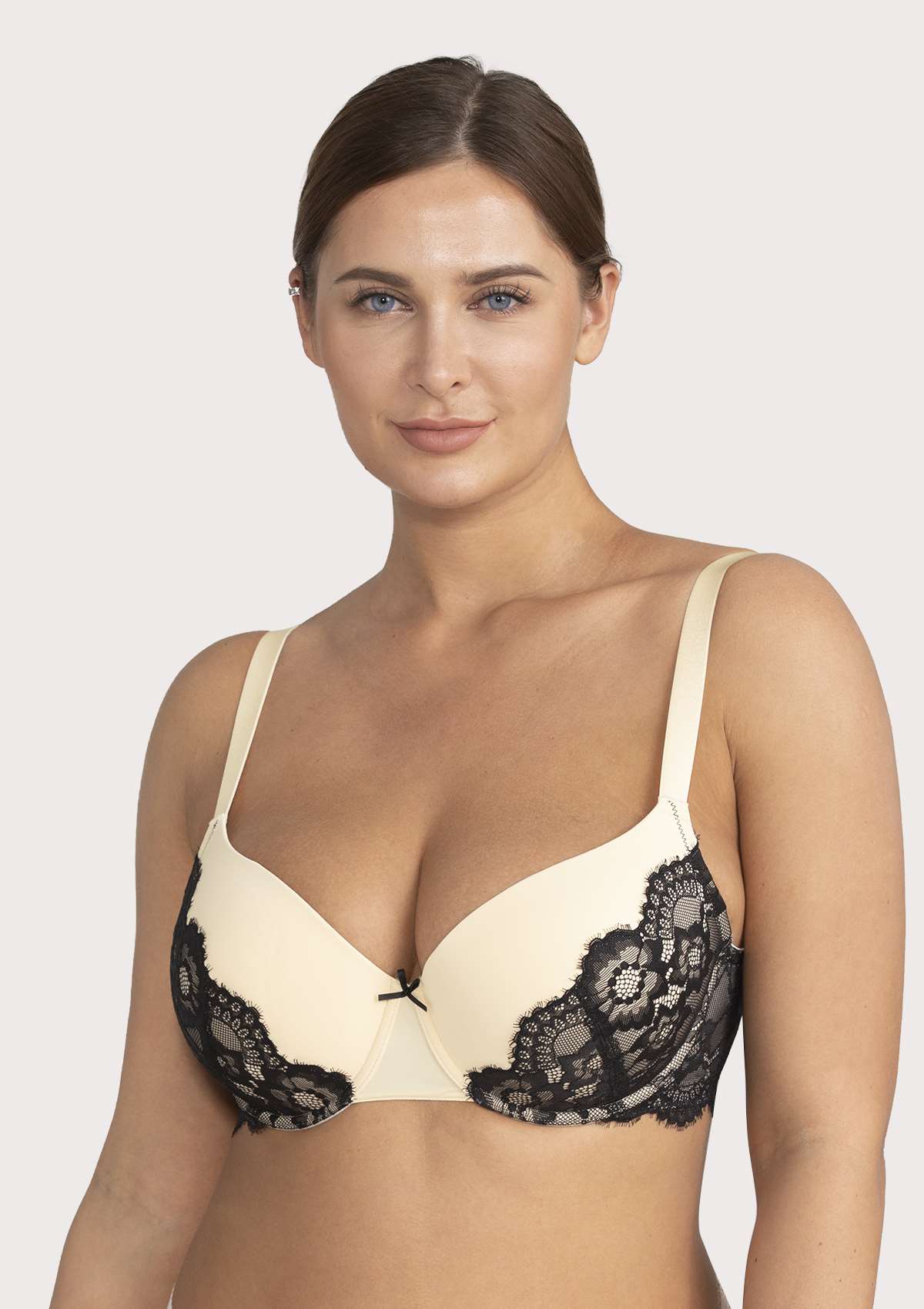 Lovelush Flower Trim Padded Underwire Bra