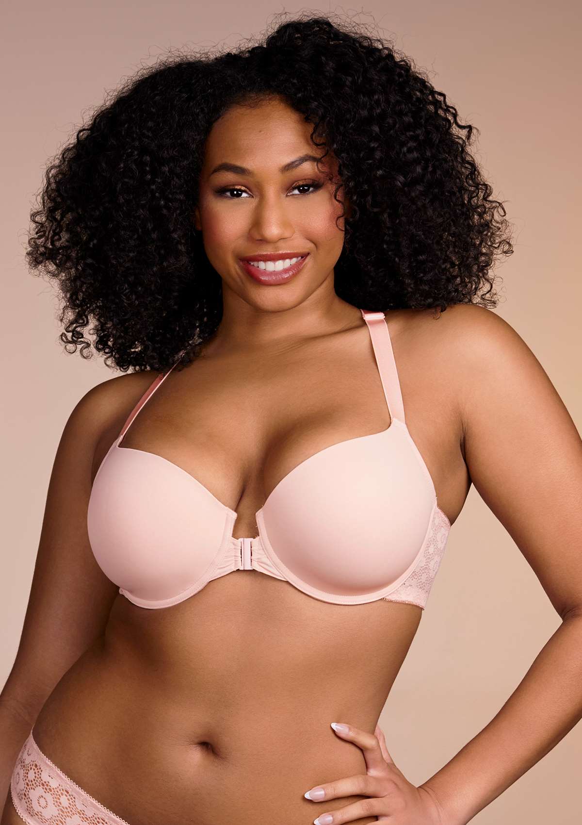 Serena Front-Close Lace-Back Underwire Bra