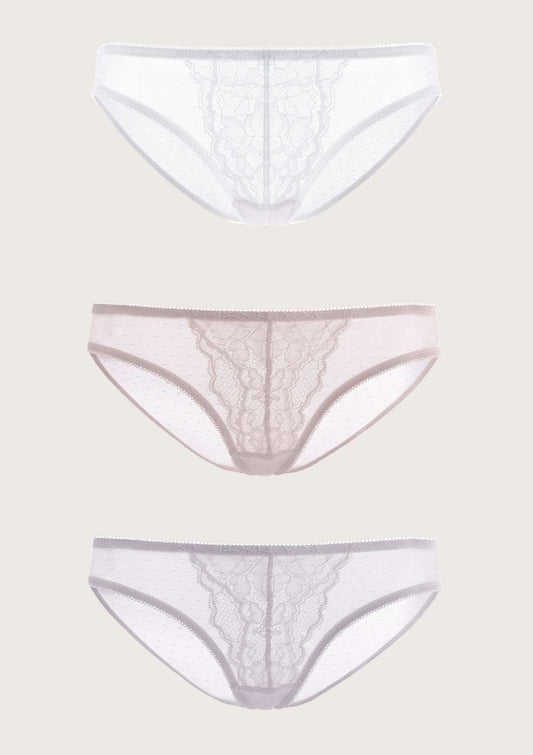 Enchante Lace Bikini Panties 3 Pack