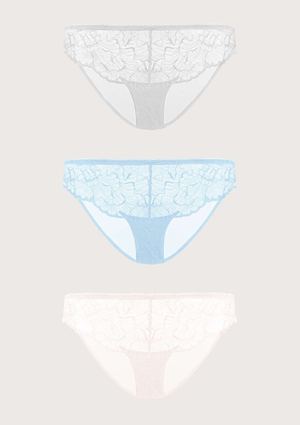 HSIA Blossom Lace Bikini Underwears 3 Pack