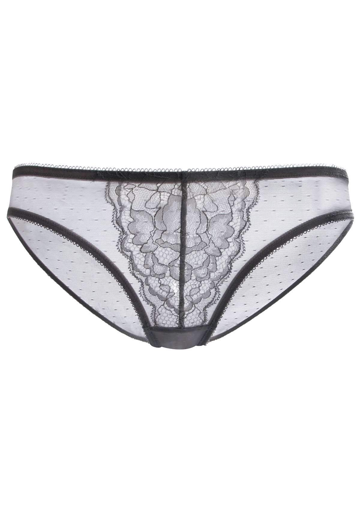 Enchante Lace Dark Gray Bikini Underwear