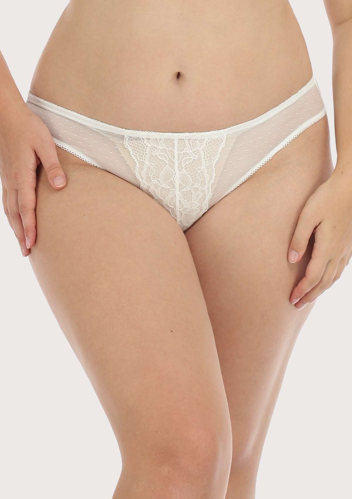 Enchante Lace Mid Rise Bikini Underwear