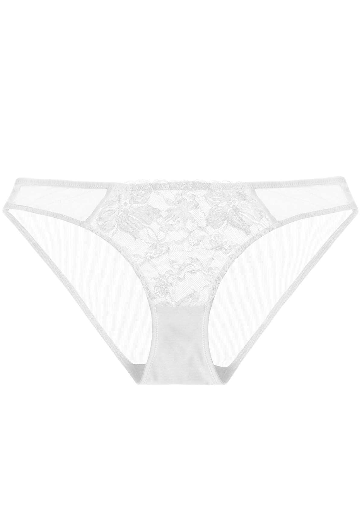 HSIA Breathable Sexy Lace White Bikini Underwear