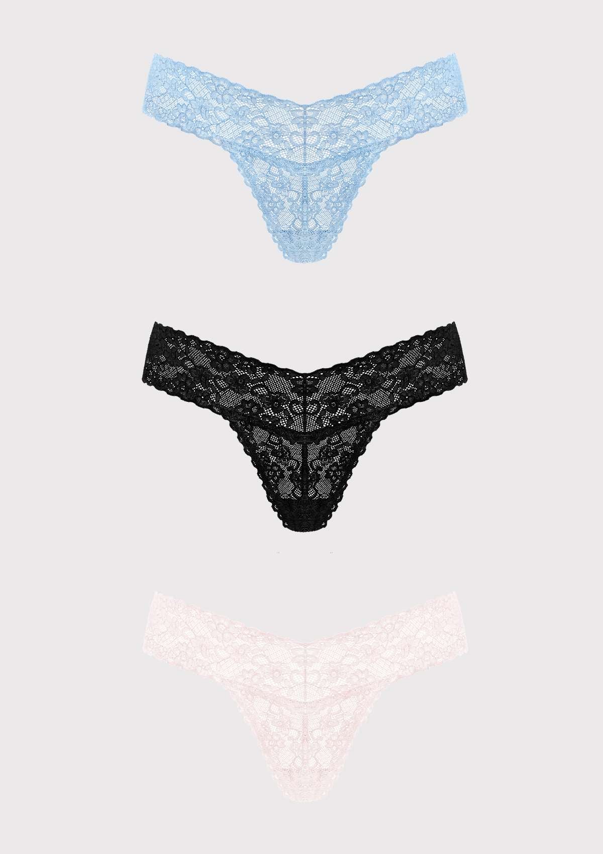 HSIA Soft Sexy Lace Cheeky Thong Underwear