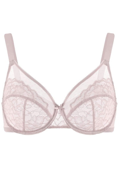 Enchante Pink Lace Underwire Bra