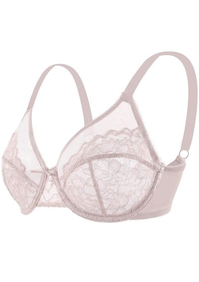 Enchante Pink Lace Underwire Bra