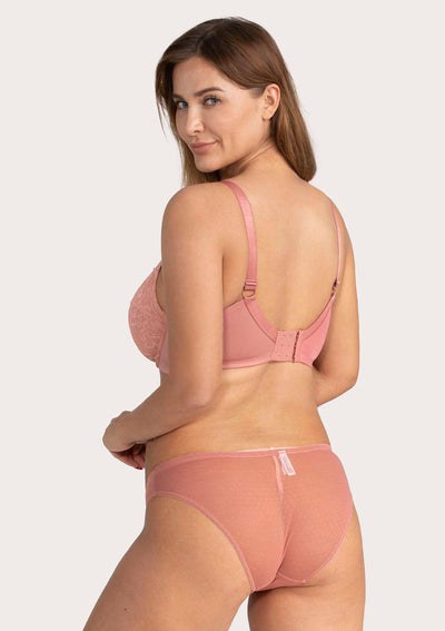 Enchante Pink Lace Underwire Bra