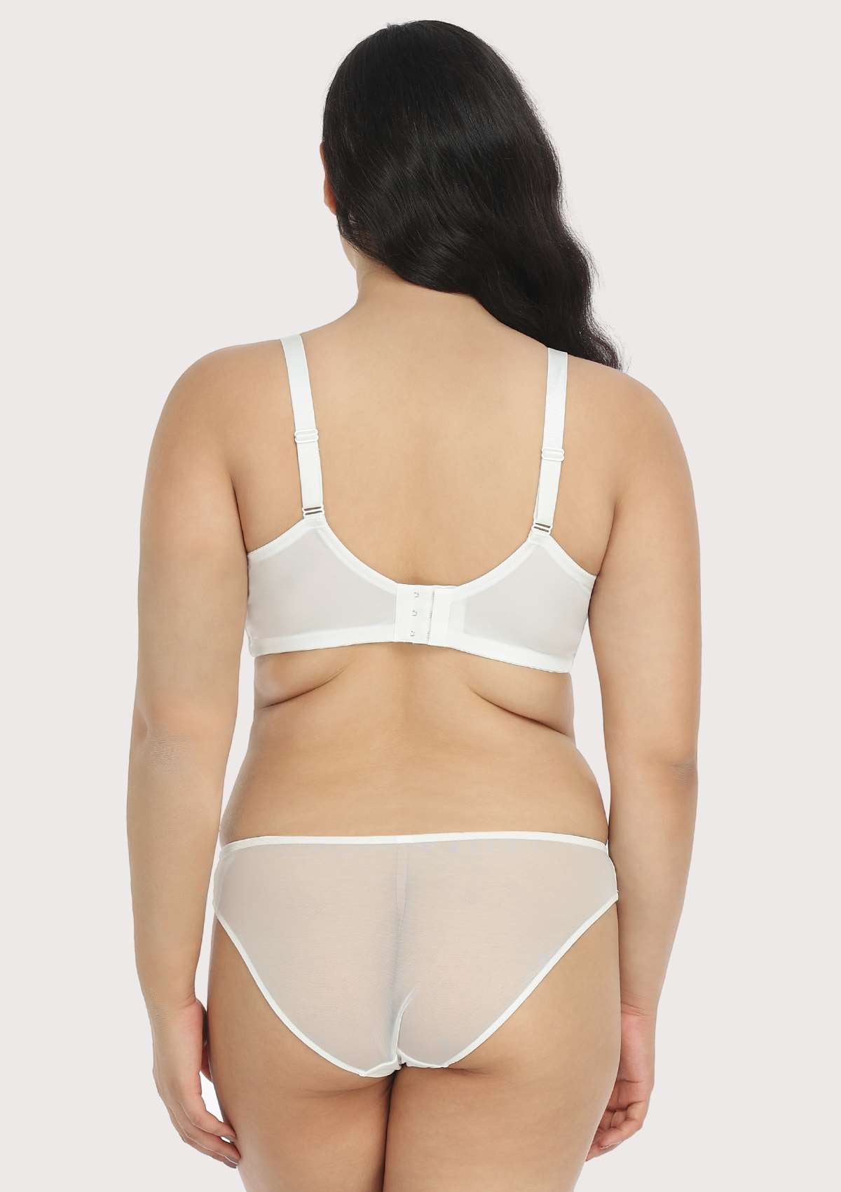 Gladioli White Lace Unlined Underwire Bra Set