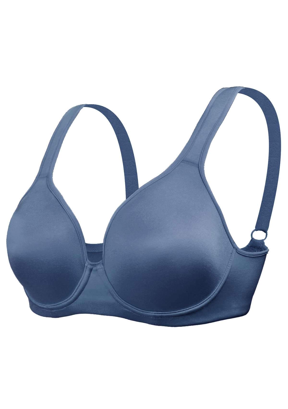 HSIA Blue Unlined Full Coverage Minimizer Bra