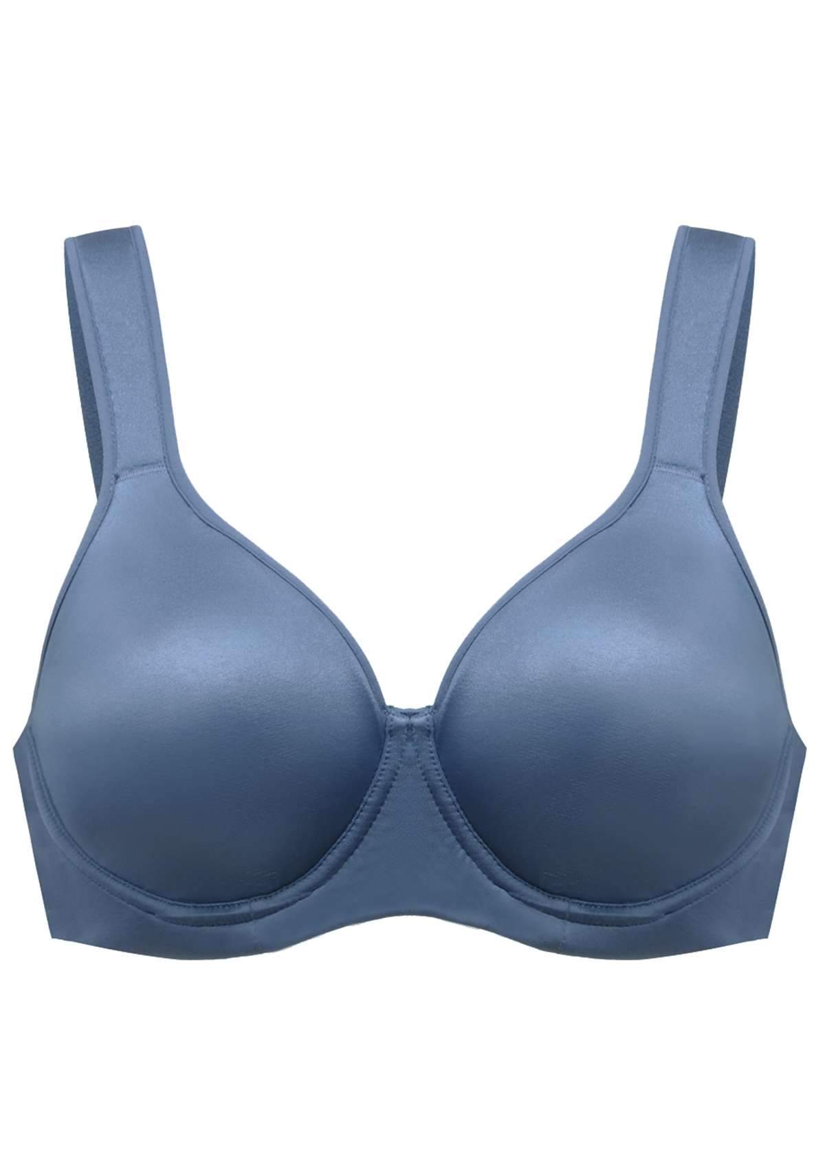 HSIA Blue Unlined Full Coverage Minimizer Bra