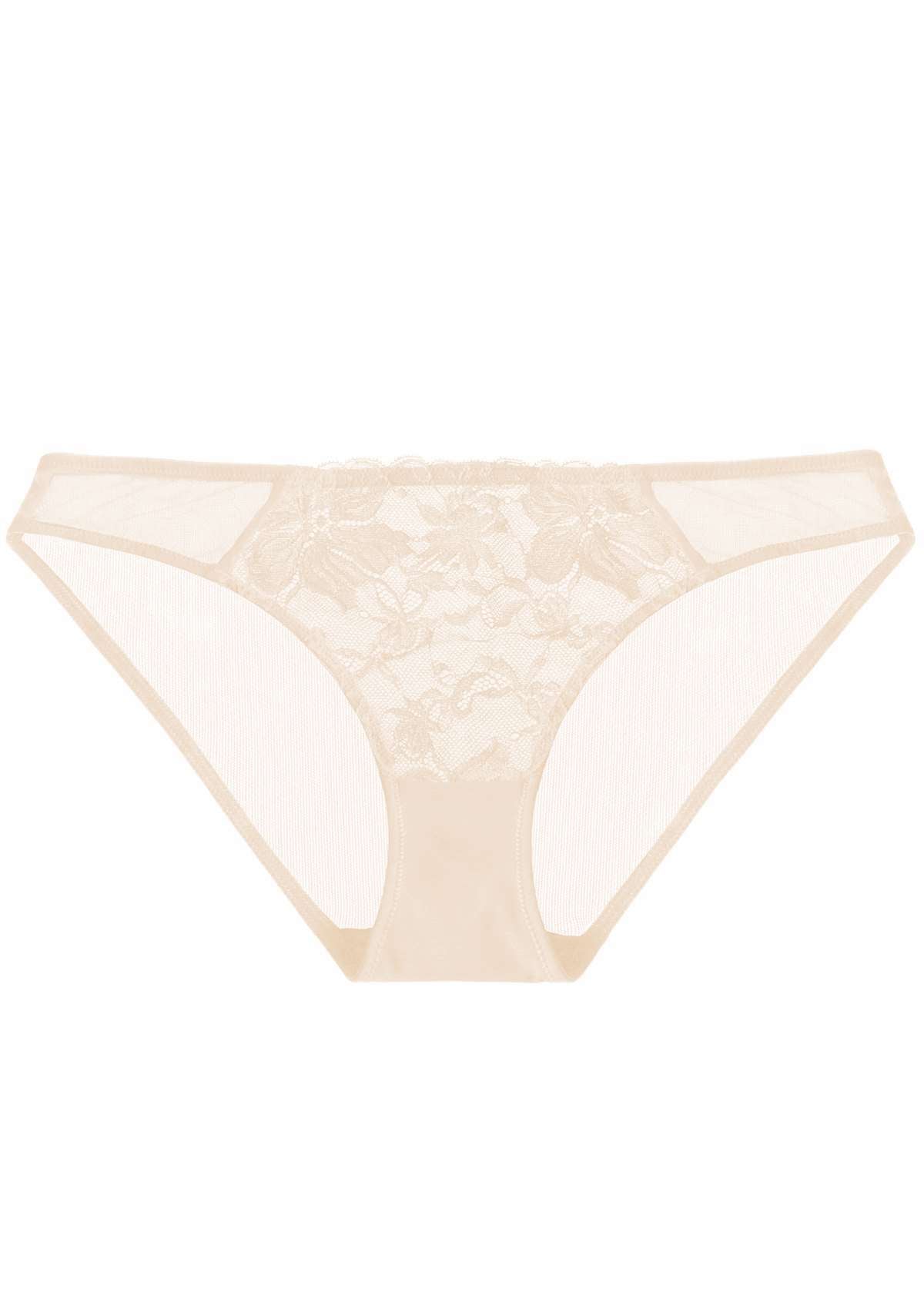 HSIA Breathable Sexy Lace Beige Cream Bikini Underwear