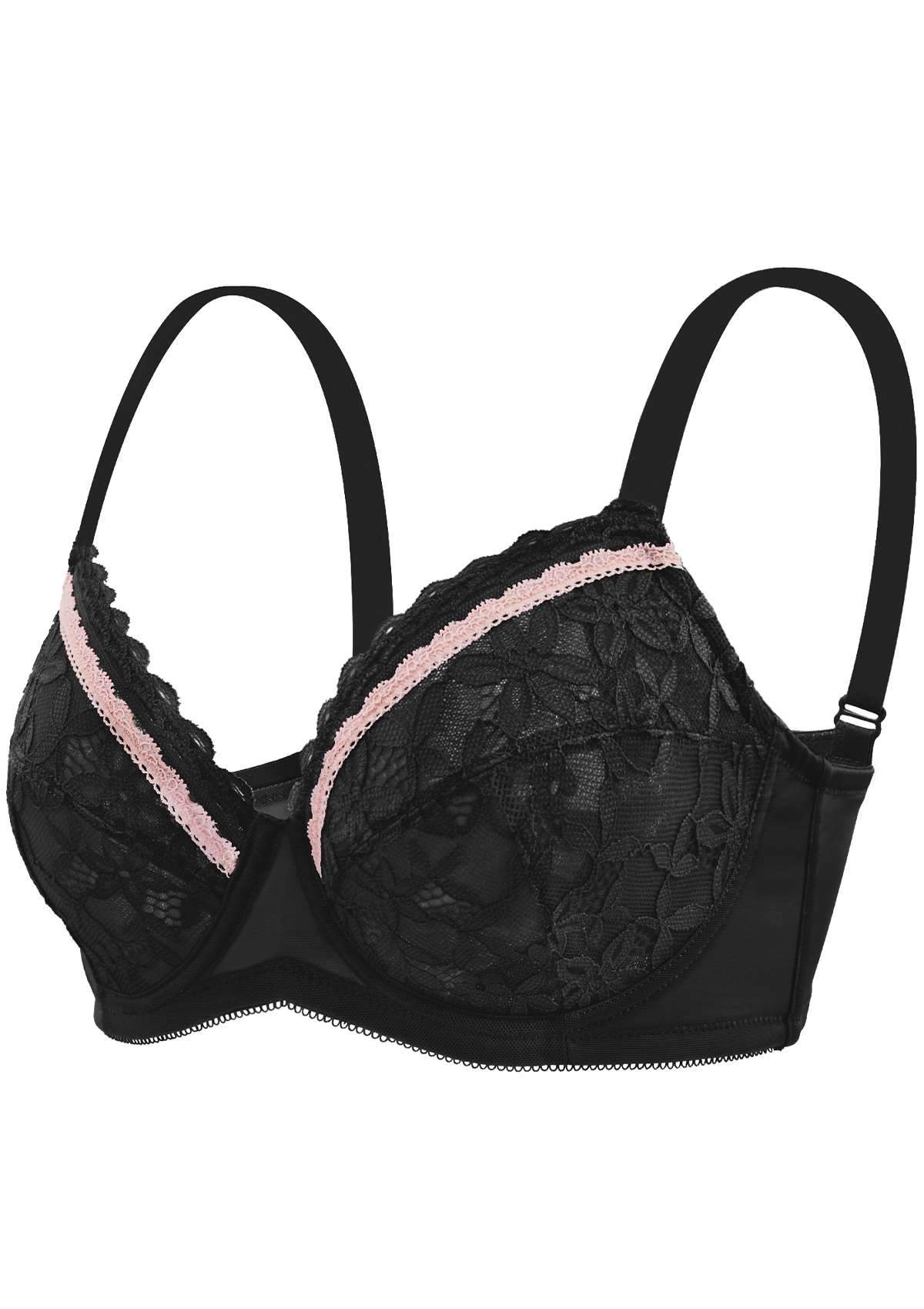 Jessamine Contrast Color Lace Underwire Bra