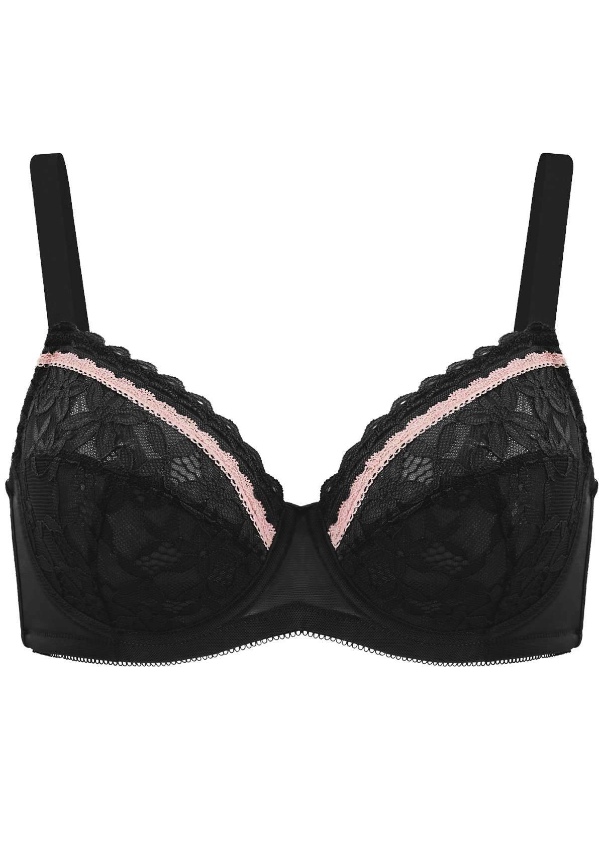 Jessamine Contrast Color Lace Underwire Bra