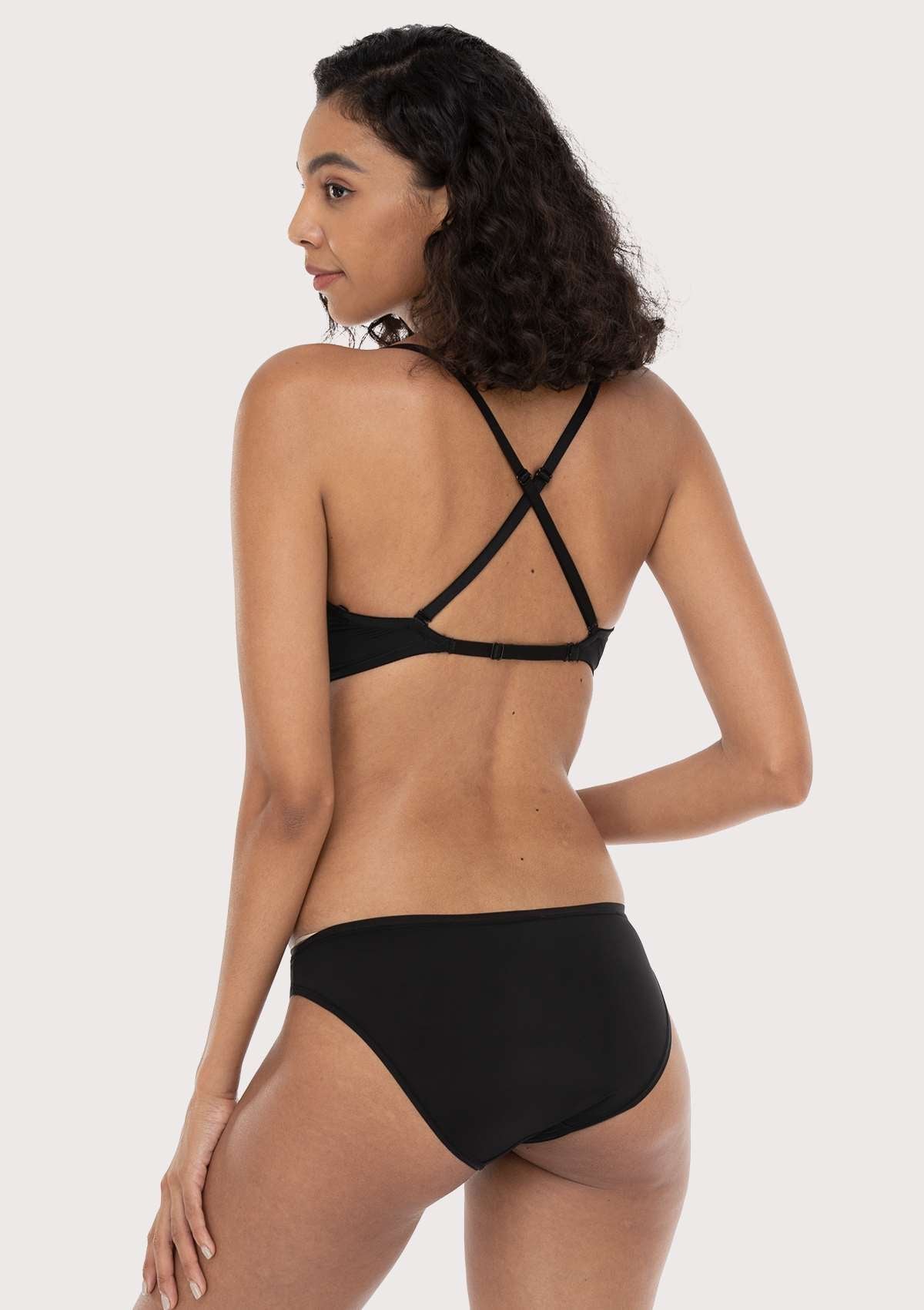 HSIA Deep V Plunge Low Back Wire Bra