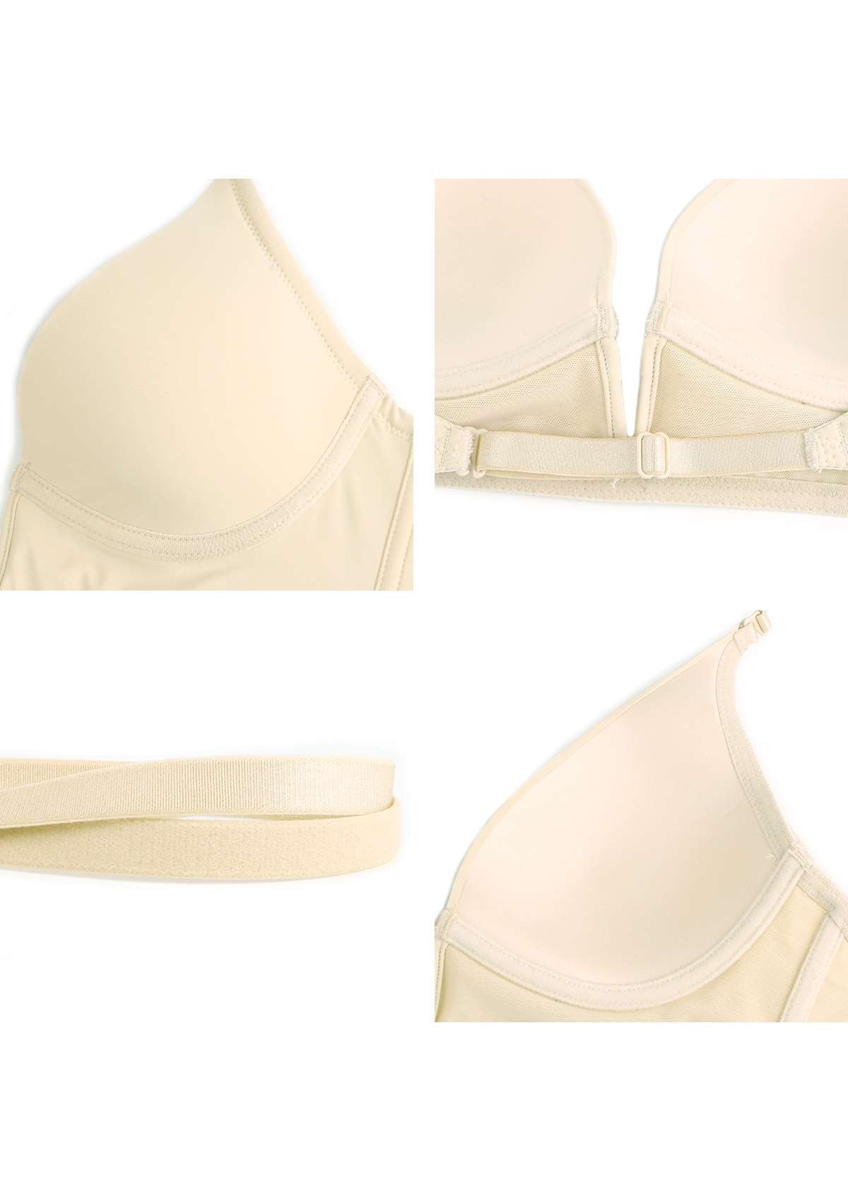 HSIA Deep V Plunge Low Back Wire Bra