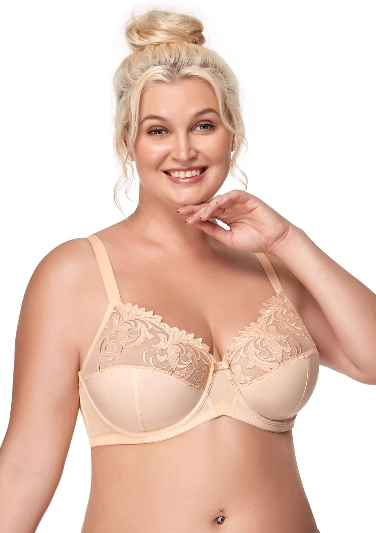 HSIA Embroidered Underwire Bra