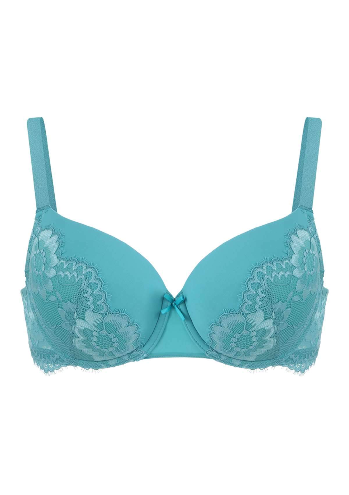 Lovelush Flower Trim Padded Underwire Bra