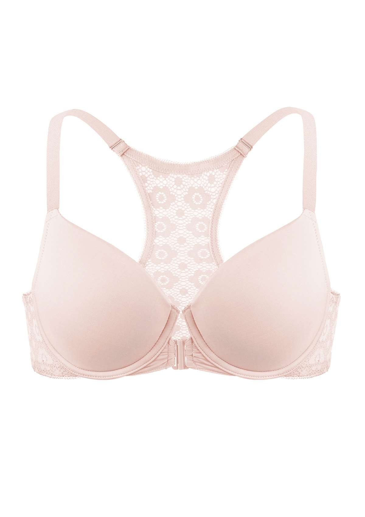 Serena Front-Close Lace-Back Underwire Bra