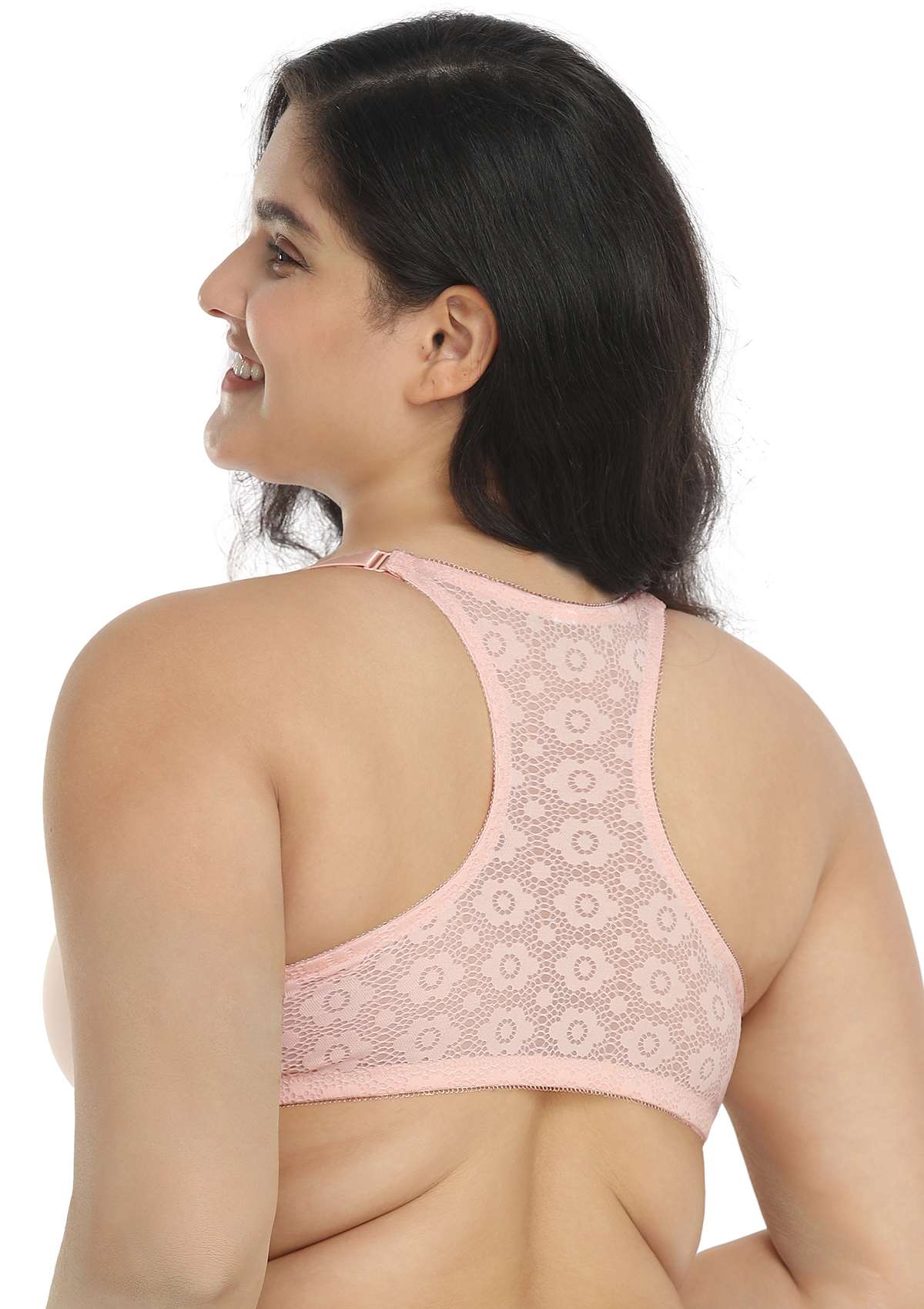 Serena Front-Close Lace-Back Underwire Bra