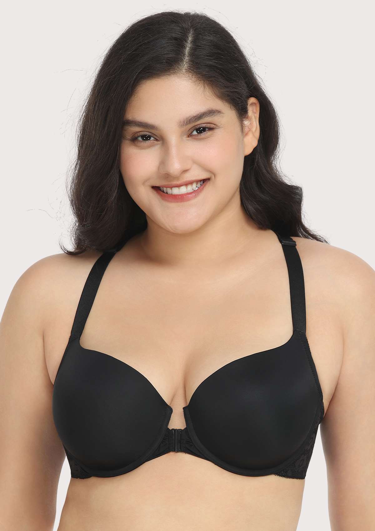 Serena Front-Close Lace-Back Underwire Bra