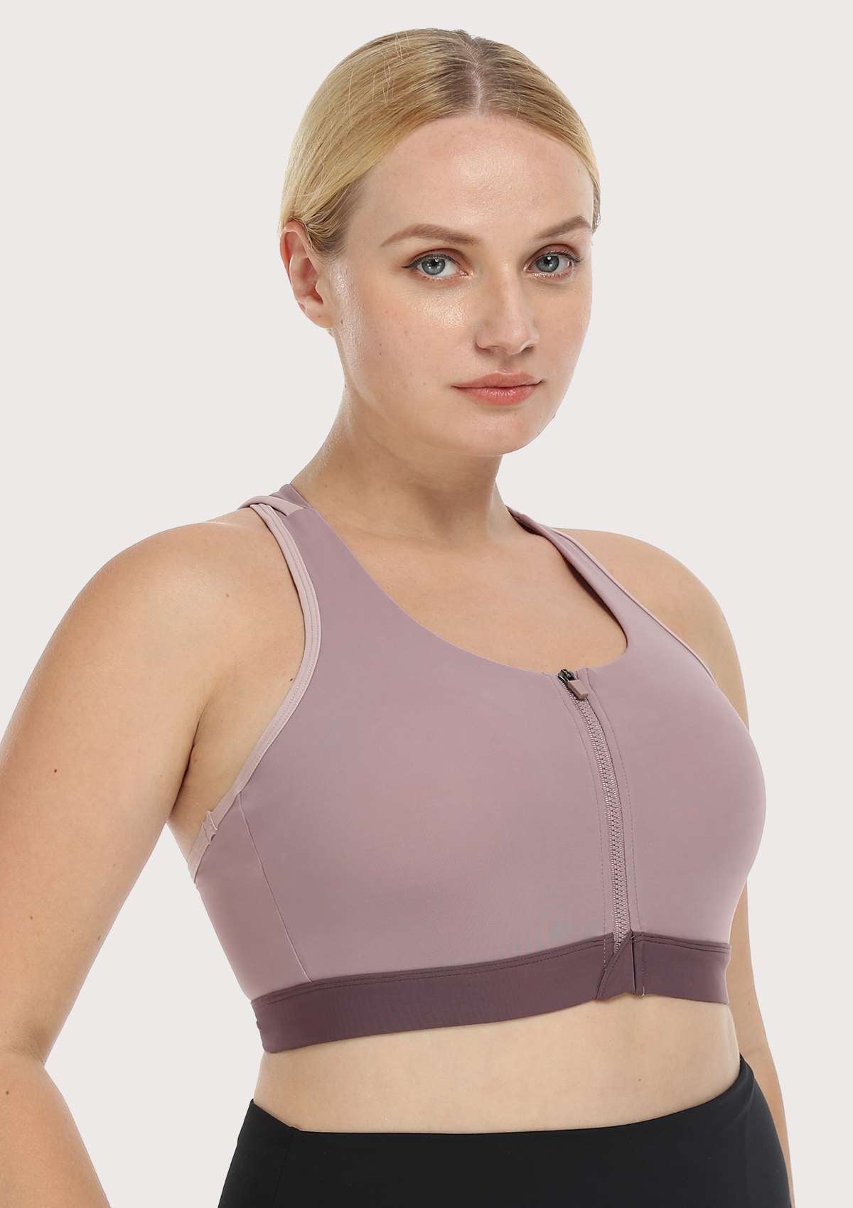 HSIA Front Zip Medium-Impact Sports Bra