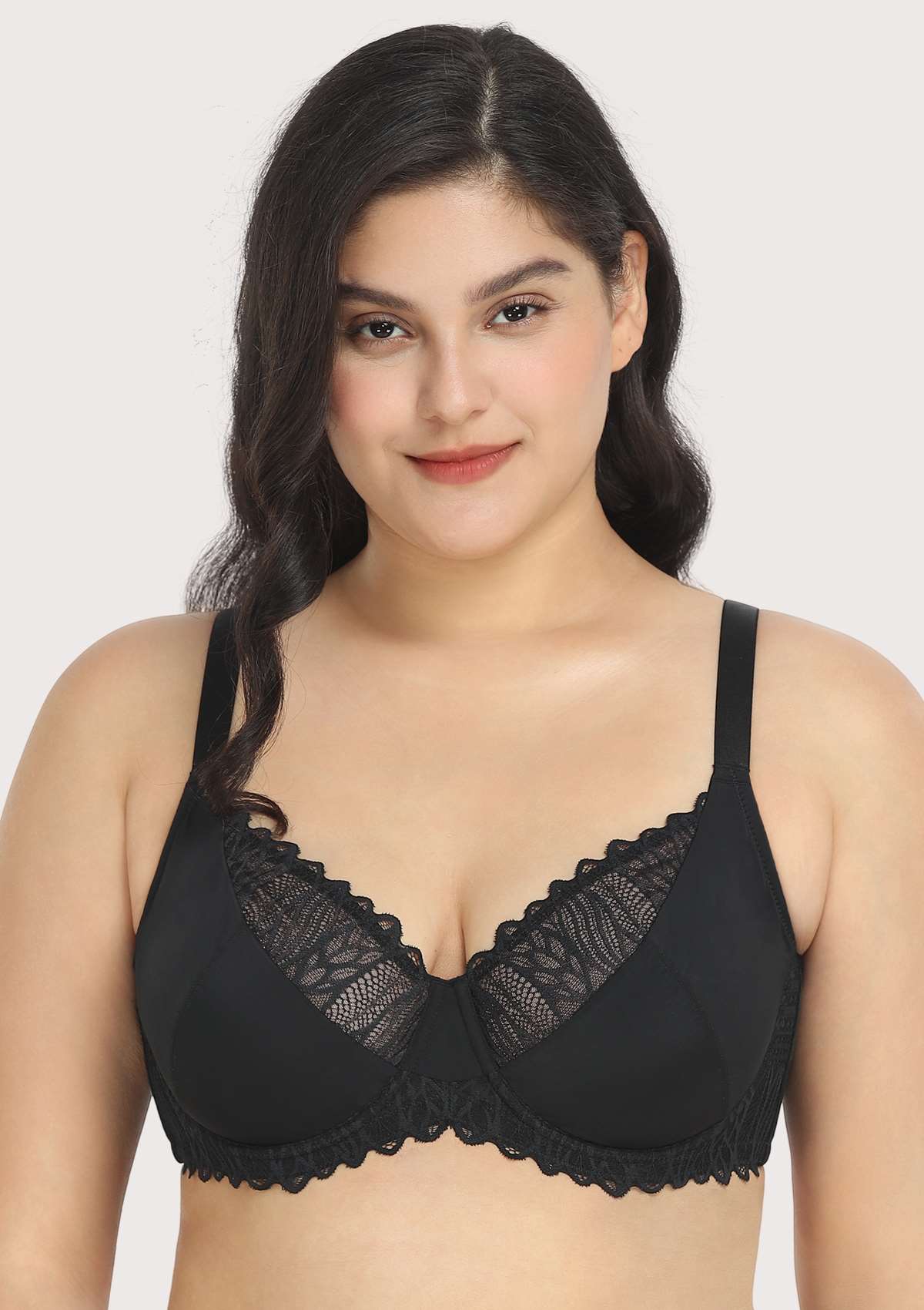 Pretty Secrets Lace Trim Underwire Bra