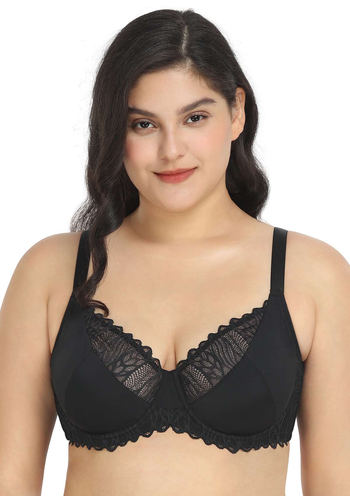 Pretty Secrets Lace Trim Underwire Bra