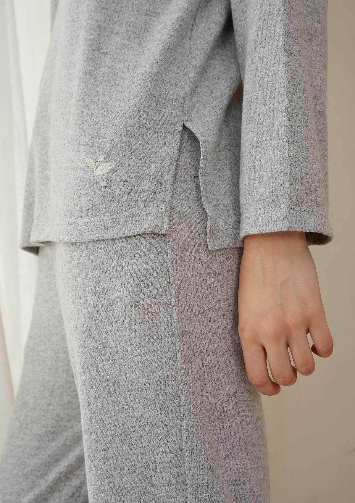 HSIA Knit Long Sleeve Pajama Set