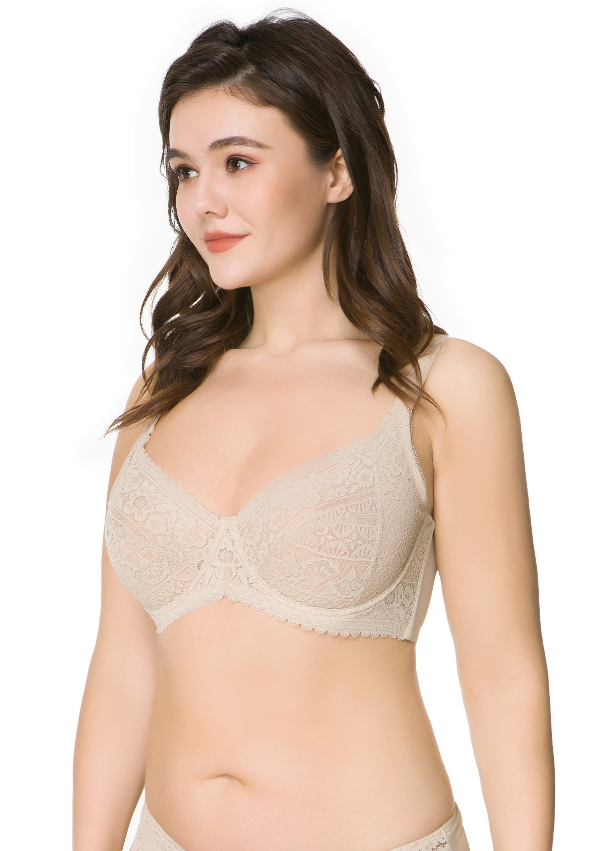 HSIA Leaf Flower Lace Underwire Bra