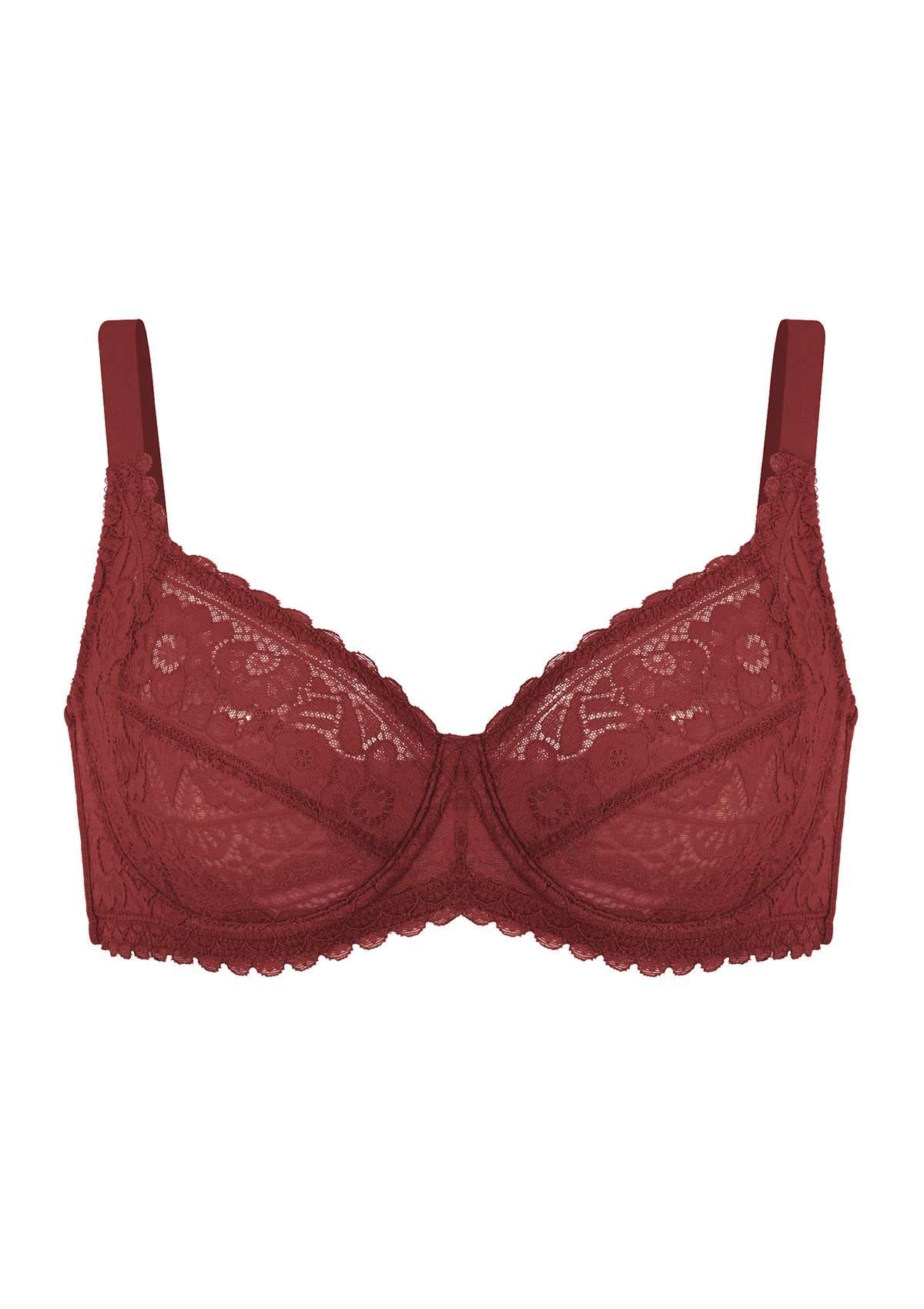 HSIA Leaf Flower Lace Unlined Bra