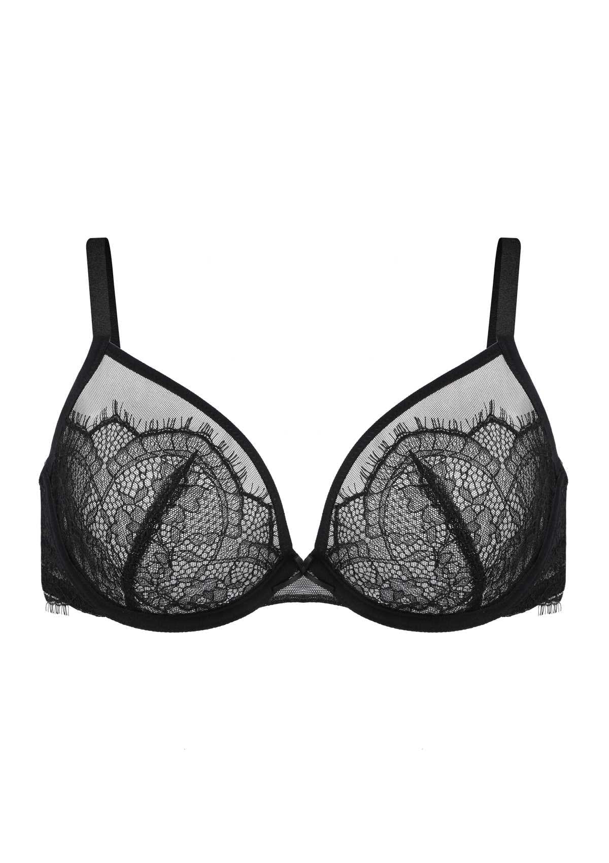 HSIA Mesh Eyelash Trim Unlined Bra