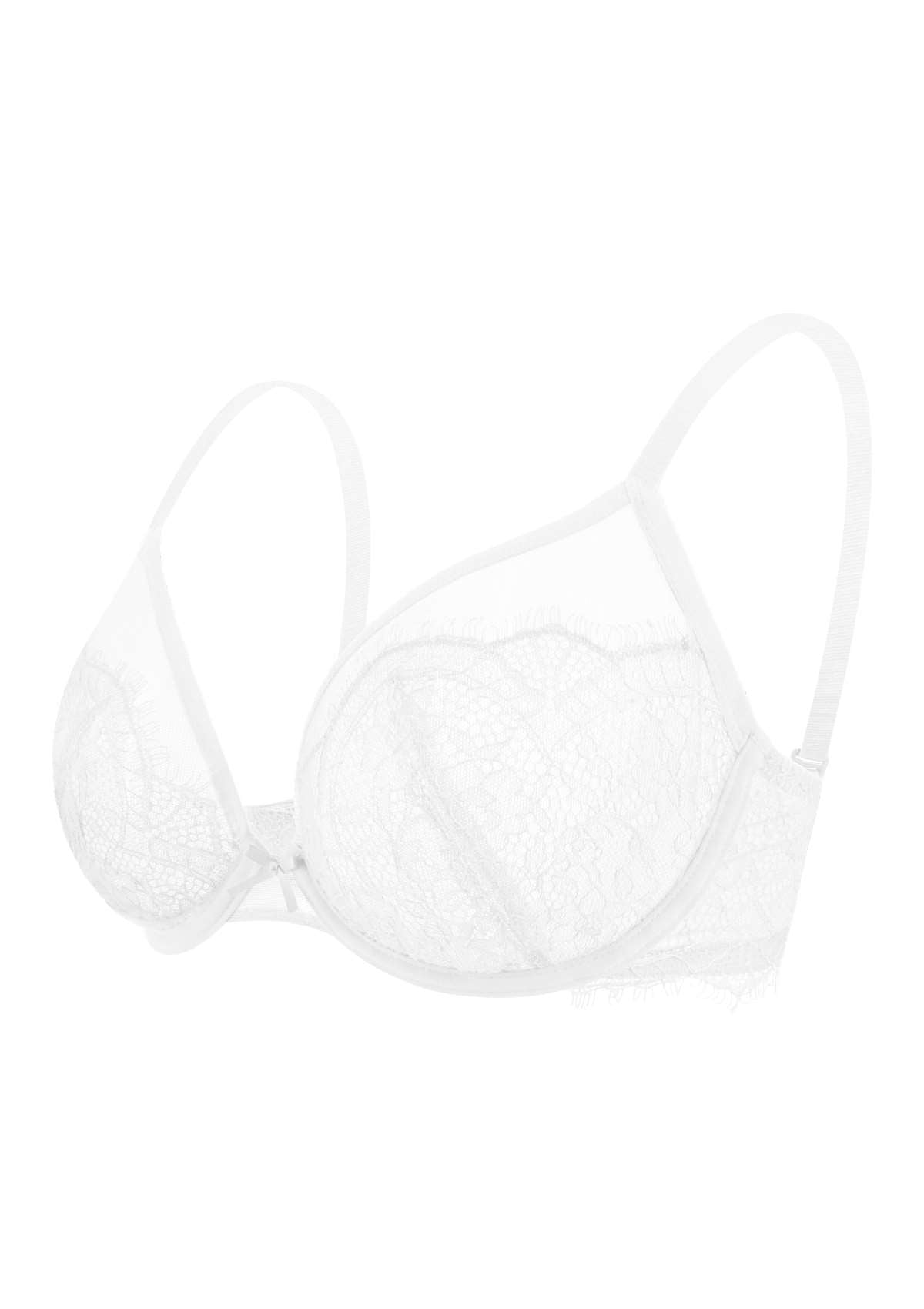 HSIA Mesh Eyelash Trim Unlined Bra