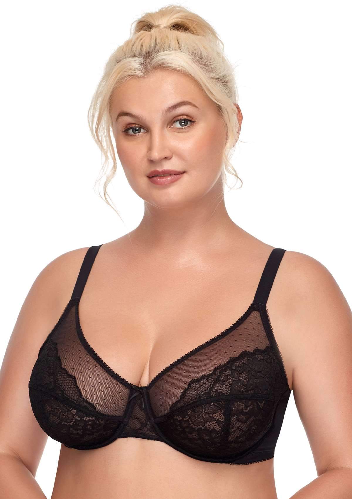 Enchante Black Lace Underwire Bra