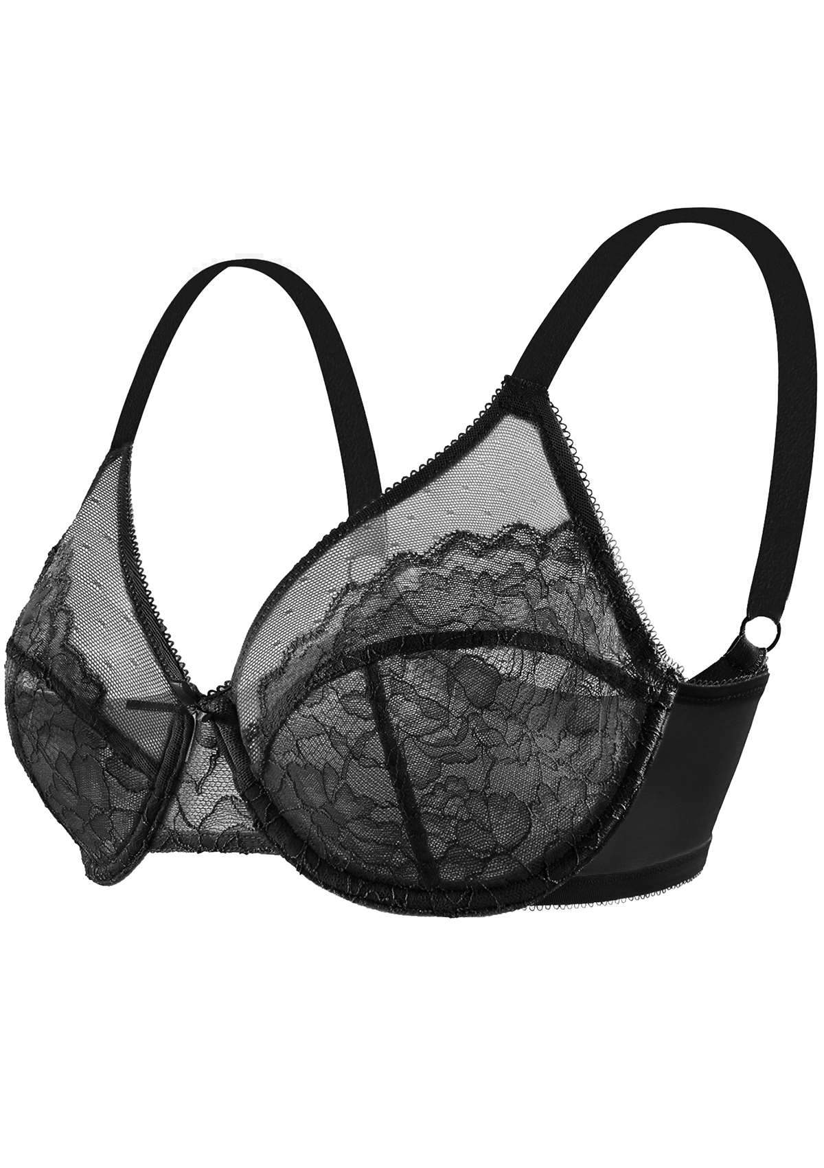 Enchante Black Lace Underwire Bra