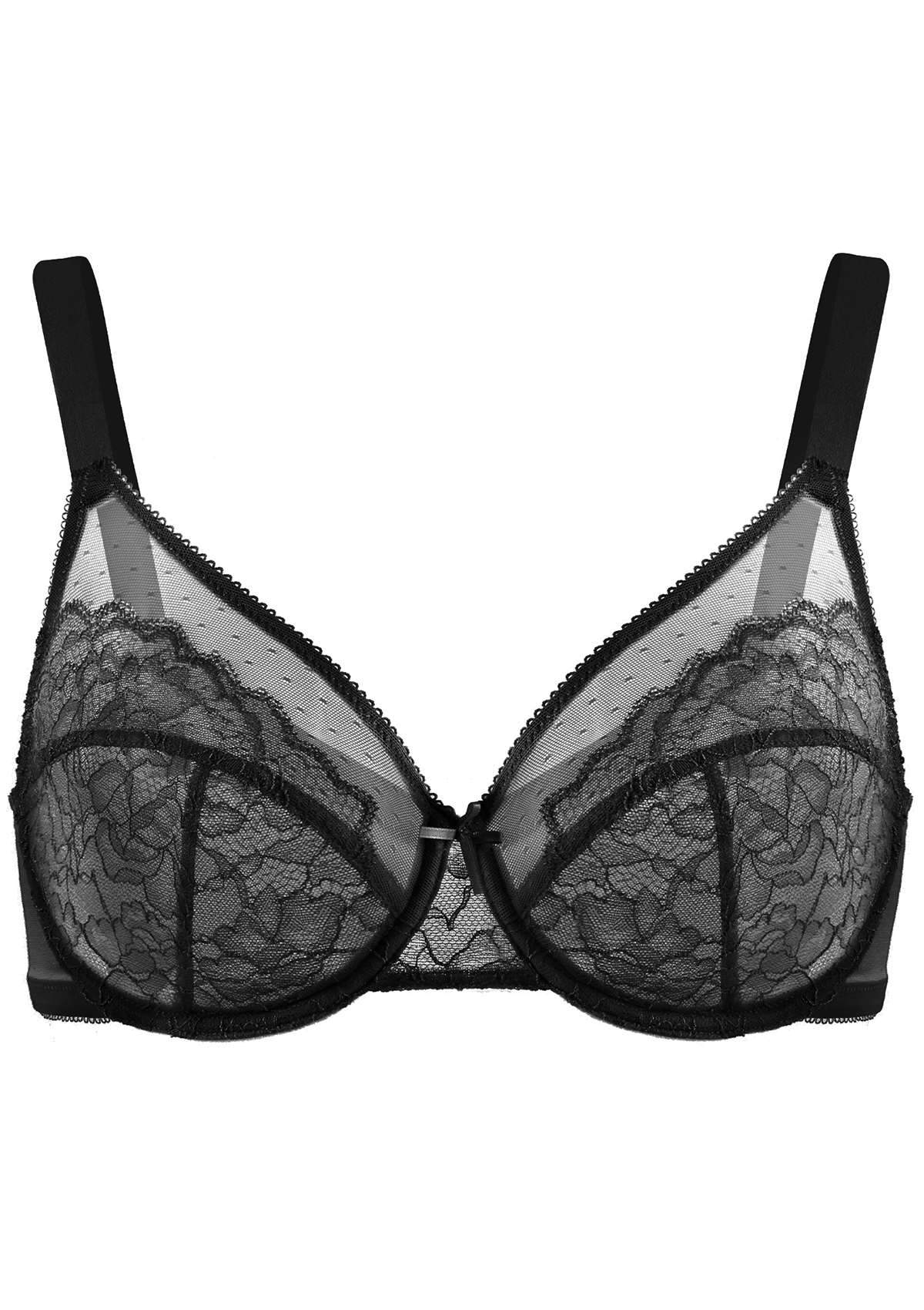 Enchante Black Lace Underwire Bra