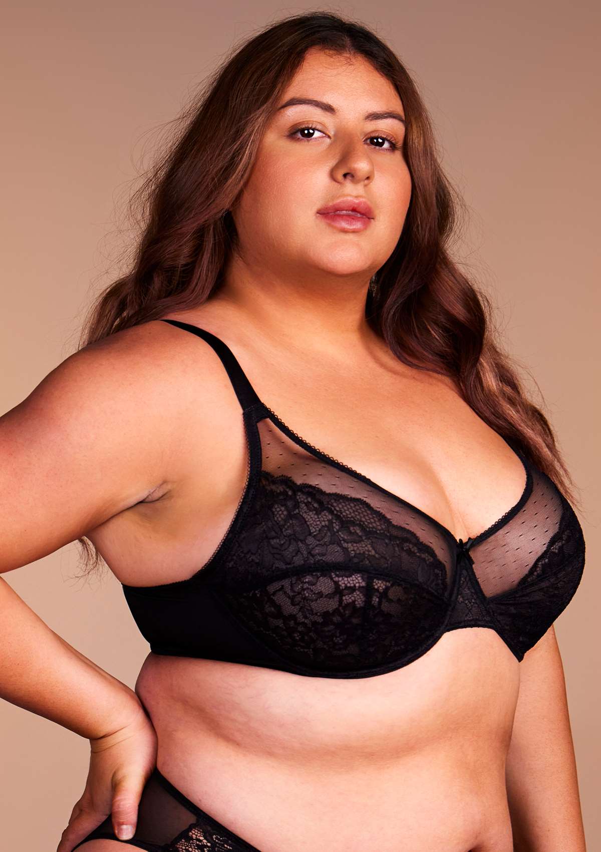 Enchante Black Lace Underwire Bra