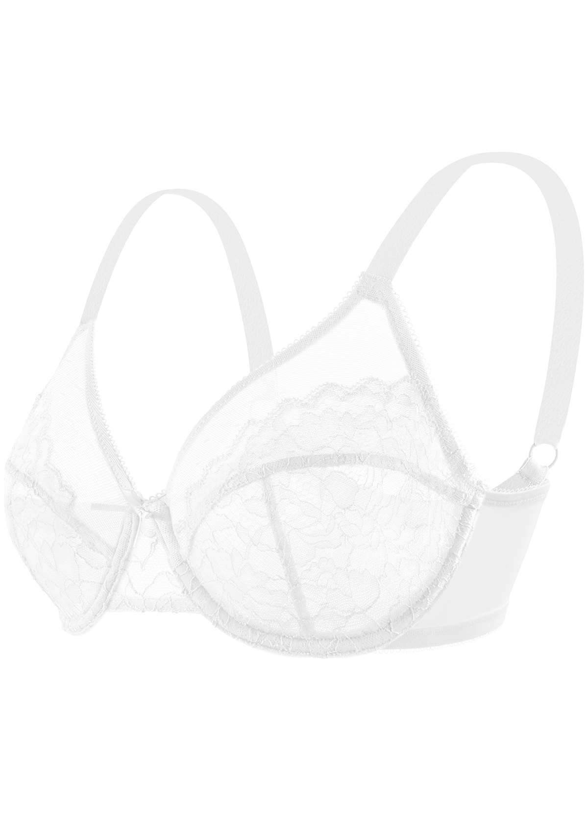 Enchante White Lace Underwire Bra