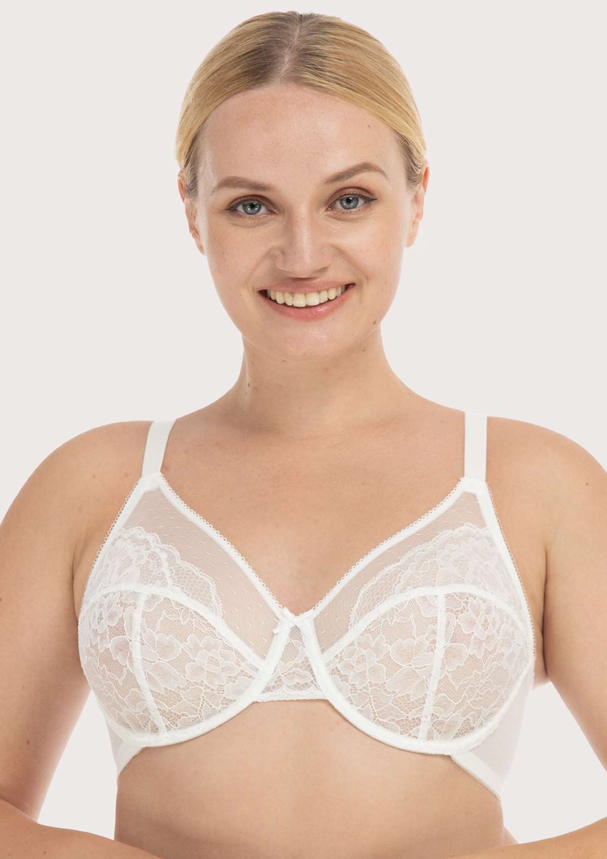 Enchante White Lace Underwire Bra