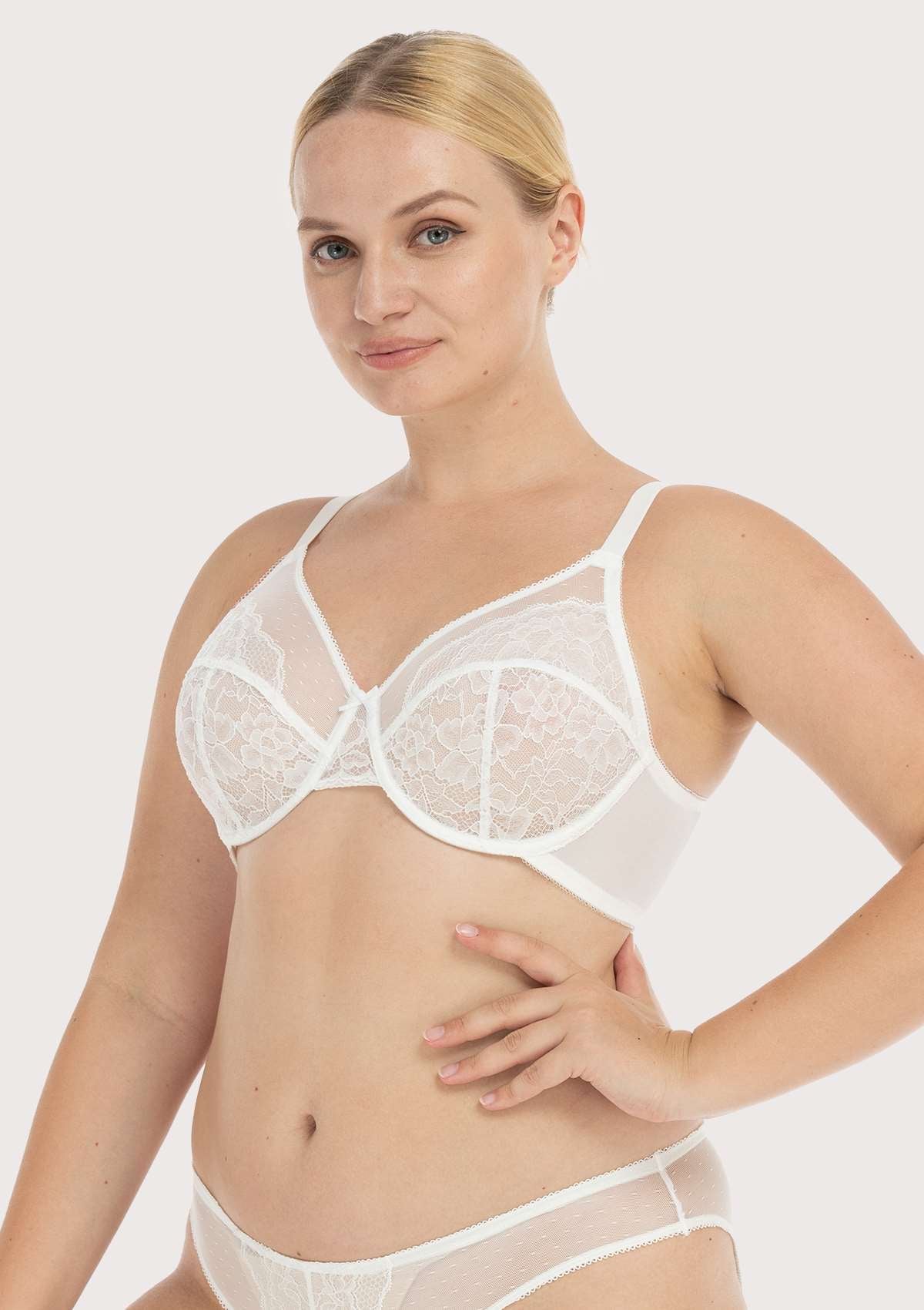 Enchante White Lace Underwire Bra