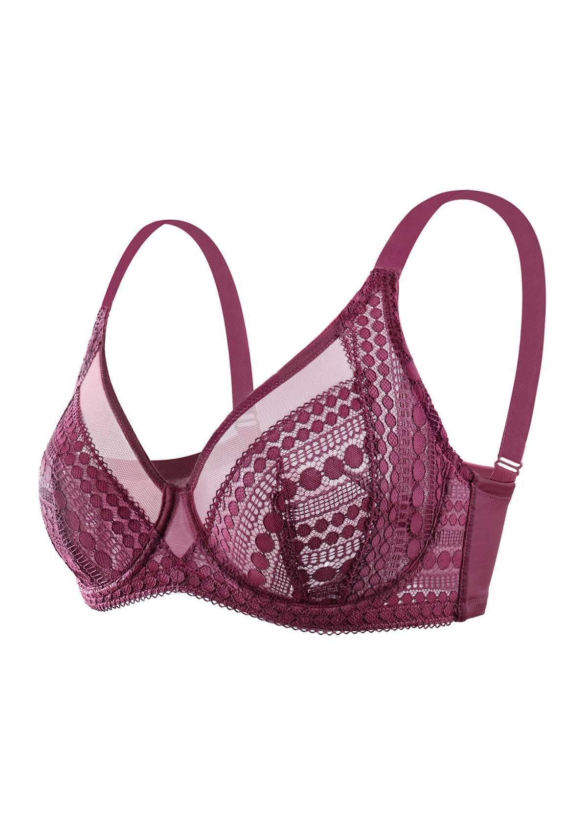 Heroine Polka Dot Sexy Lace Unlined Bra