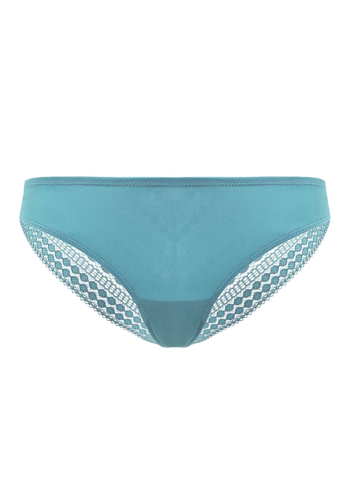 HSIA Polka Dot Super Soft Brittany Blue Lace Back Cheeky Underwear