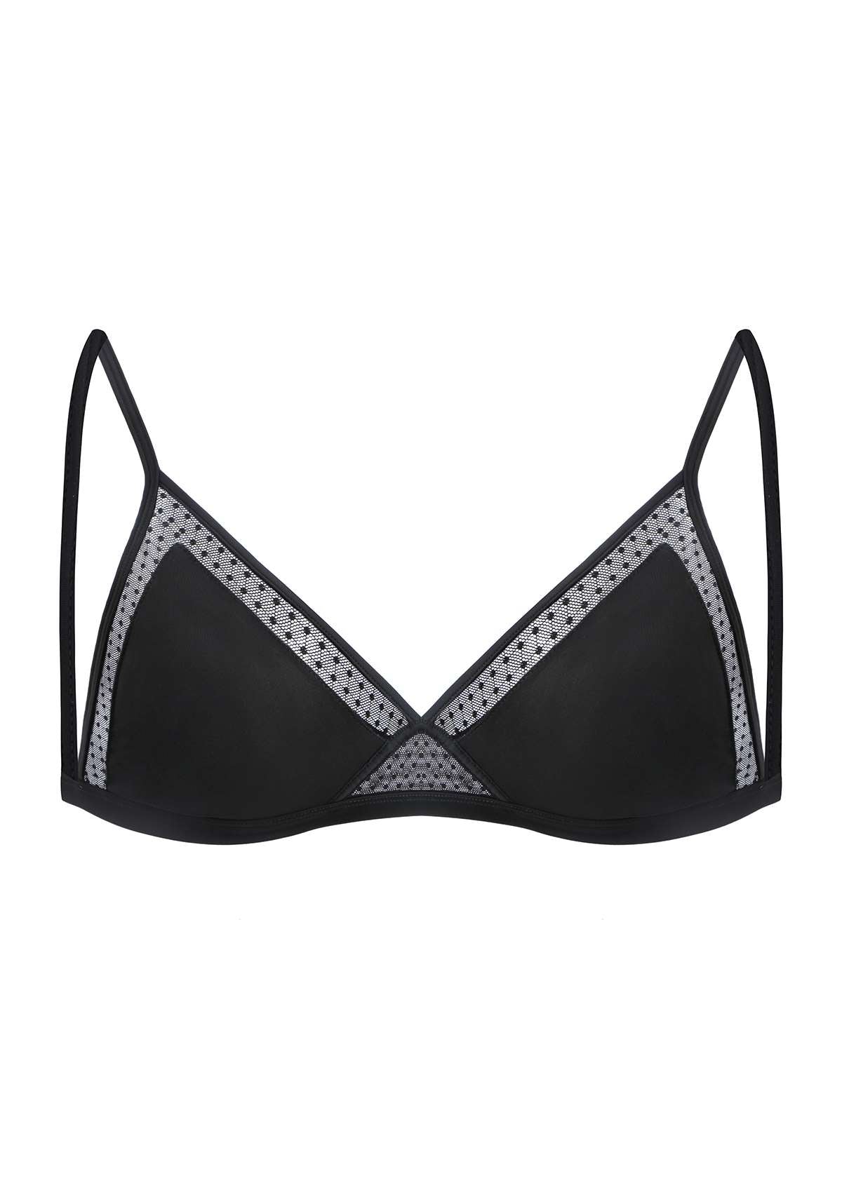 HSIA Polka Dots Triangle Wireless Bralette