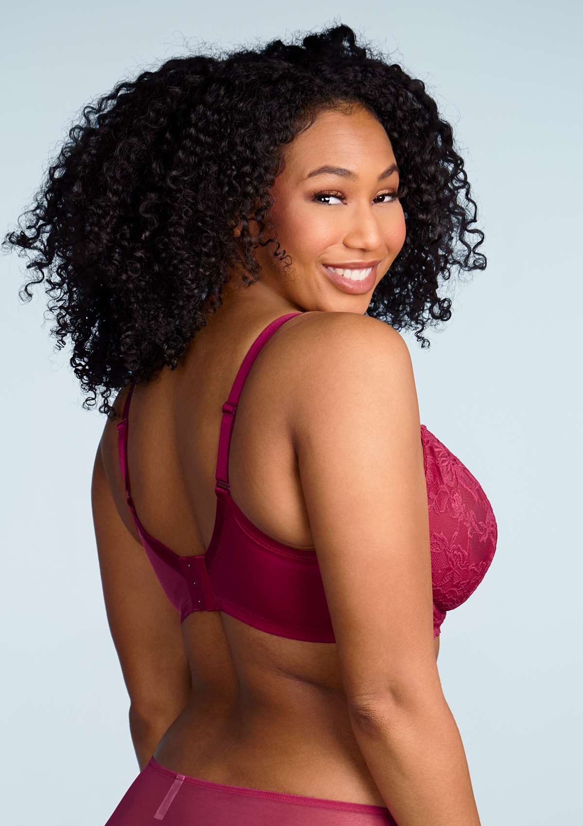 Pretty In Petals Red Unlined Strappy Lace Bra