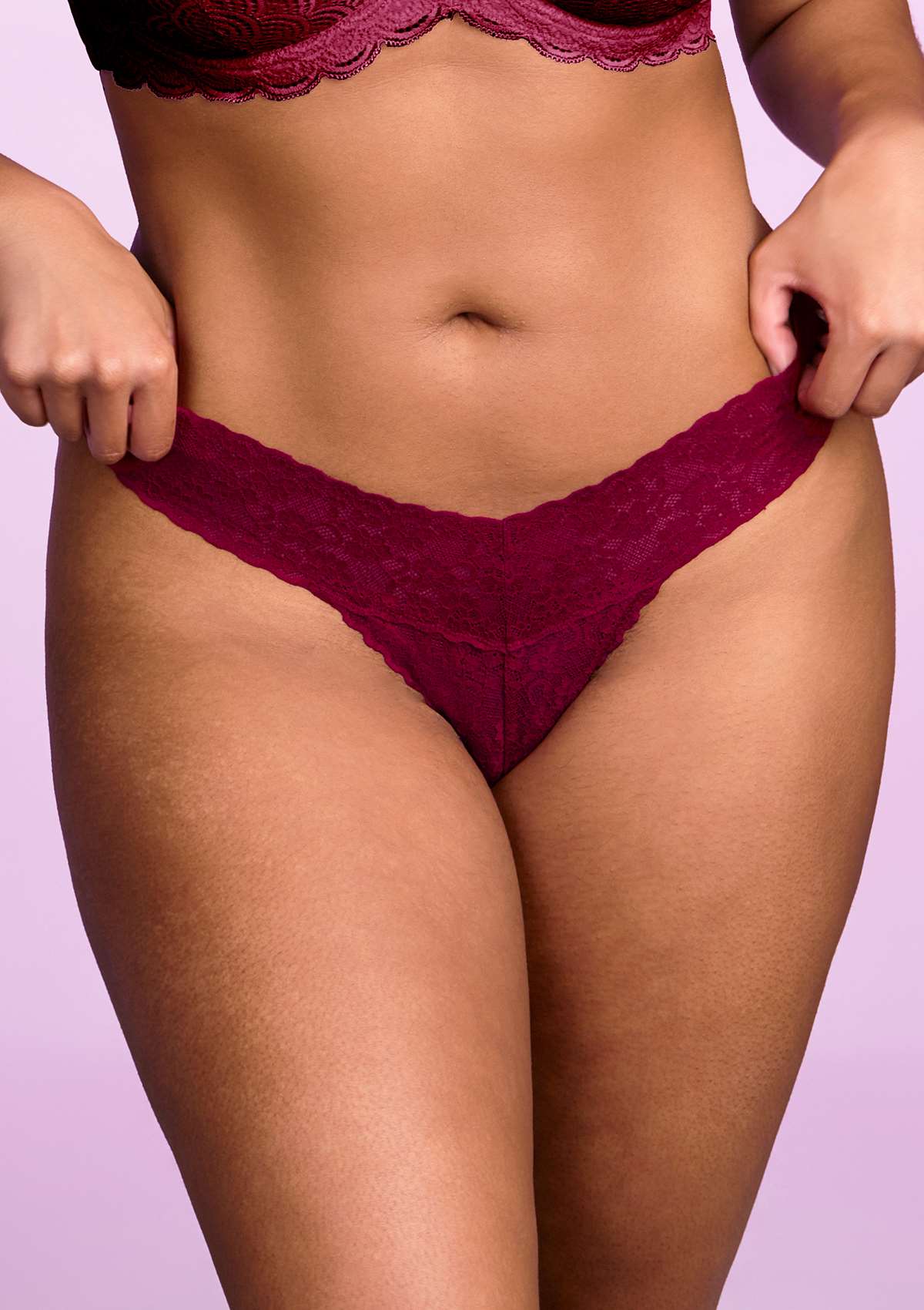 HSIA Soft Sexy Lace Cheeky Thong Underwear